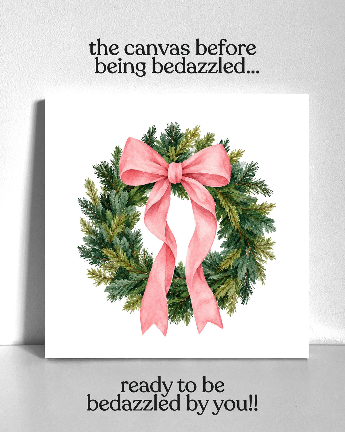 Wreath Bedazzle Canvas Kit