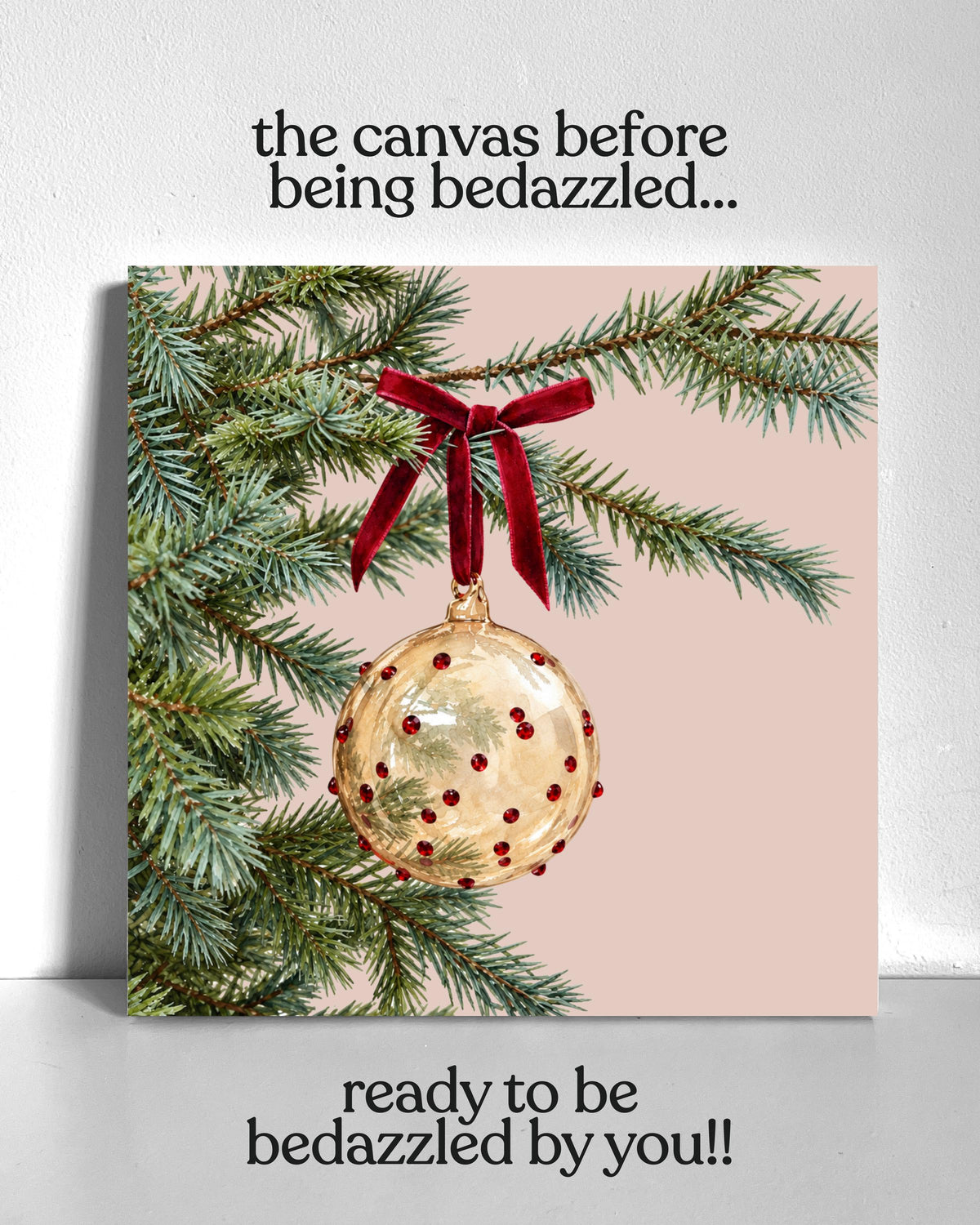 Trending Ornament Bedazzle Canvas Kit