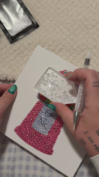Gumball Machine Bedazzle Canvas Kit